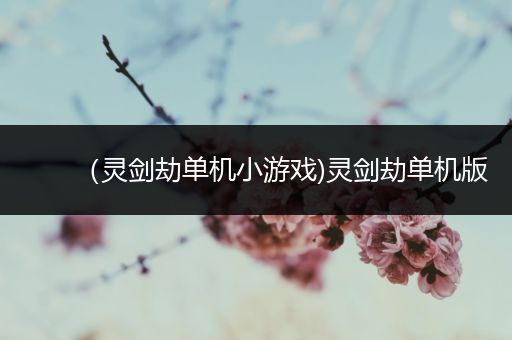 （灵剑劫单机小游戏)灵剑劫单机版