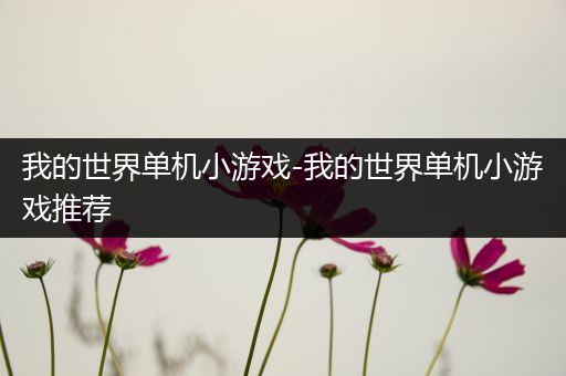 我的世界单机小游戏-我的世界单机小游戏推荐