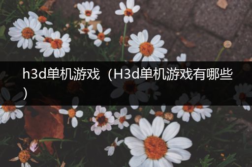 h3d单机游戏（H3d单机游戏有哪些）