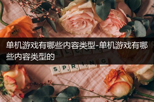 单机游戏有哪些内容类型-单机游戏有哪些内容类型的