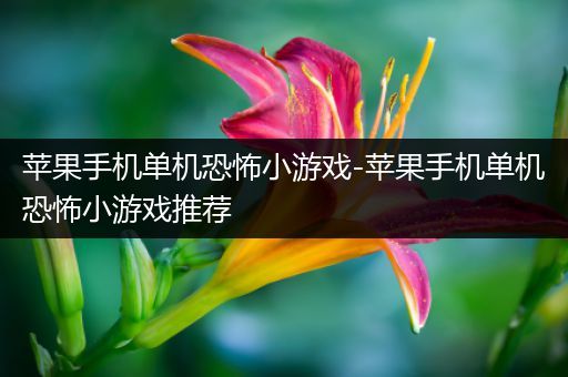 苹果手机单机恐怖小游戏-苹果手机单机恐怖小游戏推荐