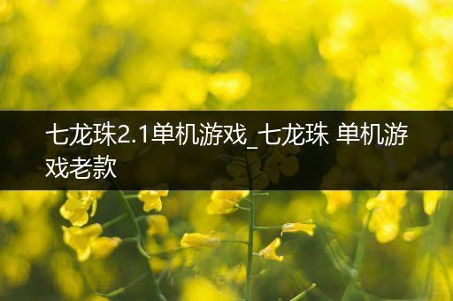 七龙珠2.1单机游戏_七龙珠 单机游戏老款