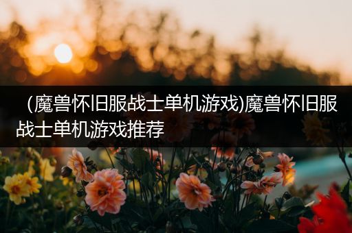 （魔兽怀旧服战士单机游戏)魔兽怀旧服战士单机游戏推荐