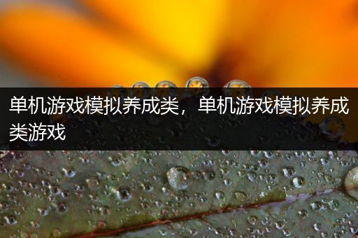 单机游戏模拟养成类，单机游戏模拟养成类游戏