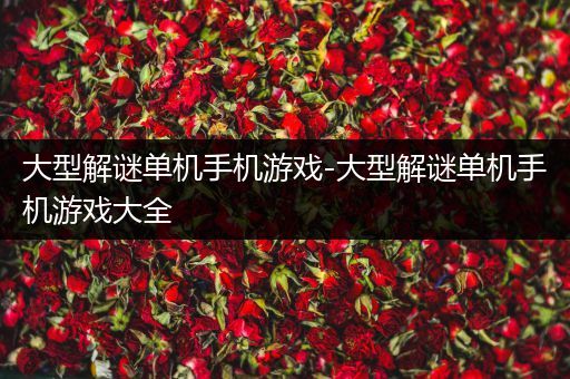 大型解谜单机手机游戏-大型解谜单机手机游戏大全