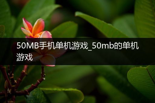 50MB手机单机游戏_50mb的单机游戏