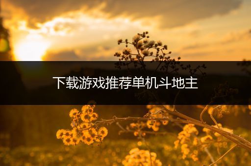 下载游戏推荐单机斗地主