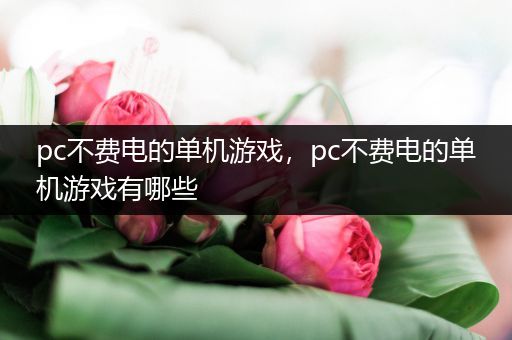 pc不费电的单机游戏，pc不费电的单机游戏有哪些