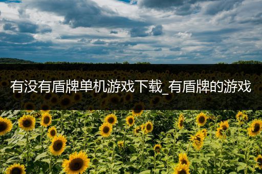 有没有盾牌单机游戏下载_有盾牌的游戏