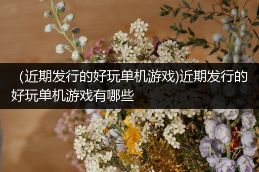 （近期发行的好玩单机游戏)近期发行的好玩单机游戏有哪些