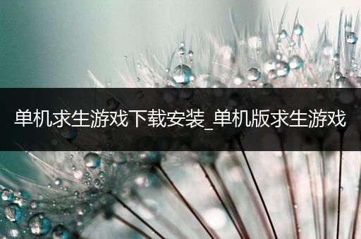 单机求生游戏下载安装_单机版求生游戏