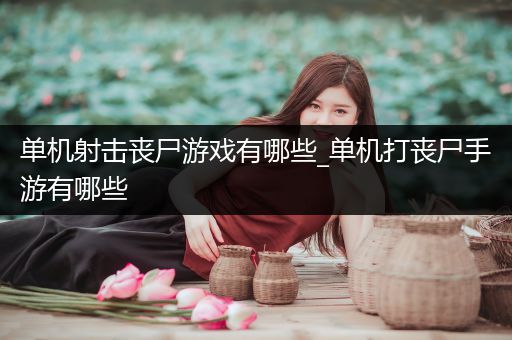 单机射击丧尸游戏有哪些_单机打丧尸手游有哪些
