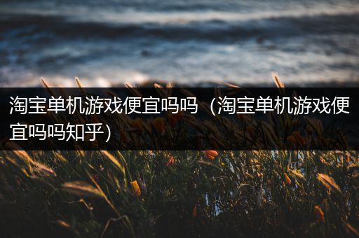 淘宝单机游戏便宜吗吗（淘宝单机游戏便宜吗吗知乎）