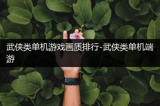 武侠类单机游戏画质排行-武侠类单机端游