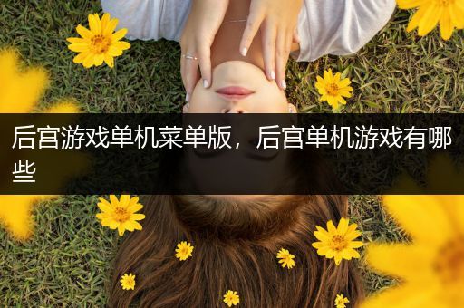 后宫游戏单机菜单版，后宫单机游戏有哪些
