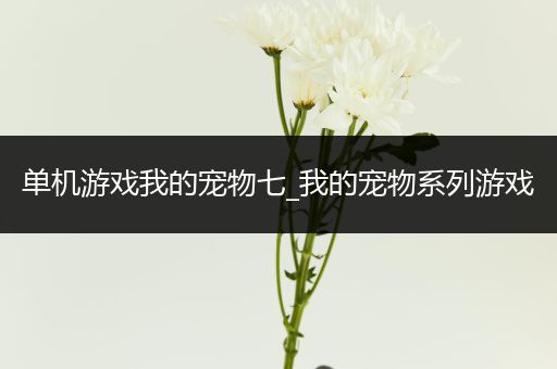 单机游戏我的宠物七_我的宠物系列游戏