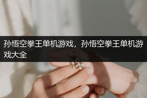 孙悟空拳王单机游戏，孙悟空拳王单机游戏大全