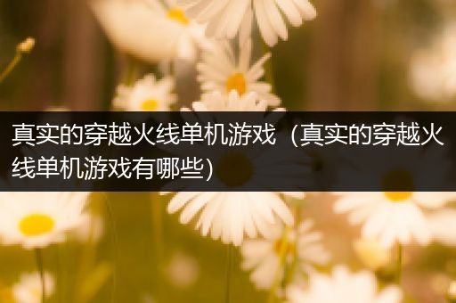 真实的穿越火线单机游戏（真实的穿越火线单机游戏有哪些）