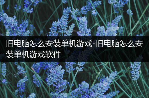 旧电脑怎么安装单机游戏-旧电脑怎么安装单机游戏软件