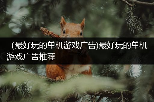 （最好玩的单机游戏广告)最好玩的单机游戏广告推荐