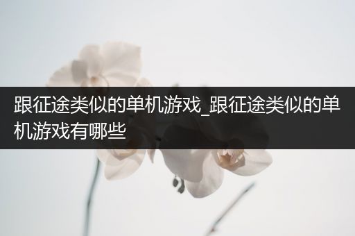 跟征途类似的单机游戏_跟征途类似的单机游戏有哪些