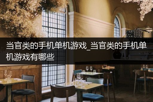 当官类的手机单机游戏_当官类的手机单机游戏有哪些
