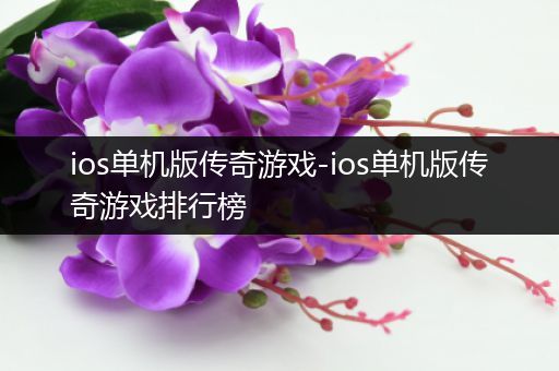 ios单机版传奇游戏-ios单机版传奇游戏排行榜