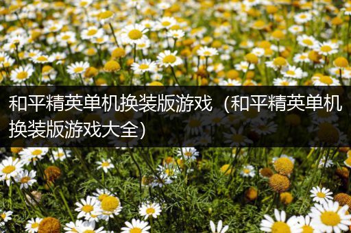 和平精英单机换装版游戏（和平精英单机换装版游戏大全）