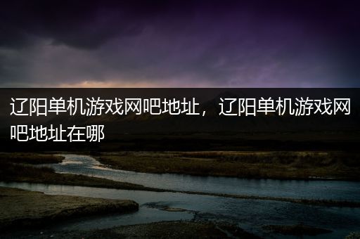 辽阳单机游戏网吧地址，辽阳单机游戏网吧地址在哪
