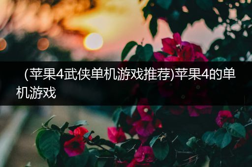 （苹果4武侠单机游戏推荐)苹果4的单机游戏
