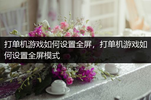 打单机游戏如何设置全屏，打单机游戏如何设置全屏模式