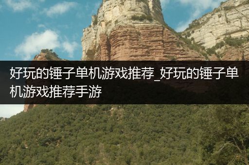 好玩的锤子单机游戏推荐_好玩的锤子单机游戏推荐手游