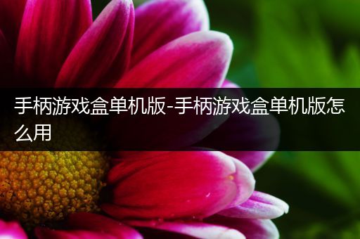 手柄游戏盒单机版-手柄游戏盒单机版怎么用