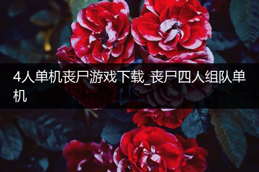 4人单机丧尸游戏下载_丧尸四人组队单机