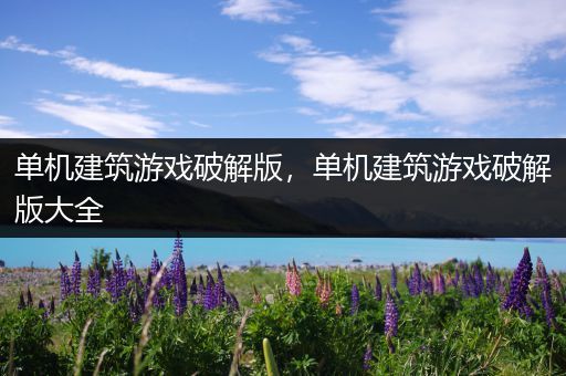 单机建筑游戏破解版，单机建筑游戏破解版大全