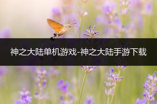 神之大陆单机游戏-神之大陆手游下载