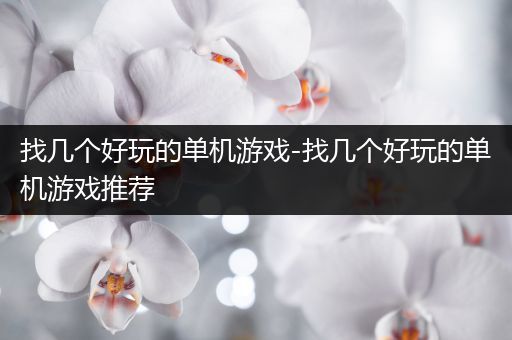 找几个好玩的单机游戏-找几个好玩的单机游戏推荐