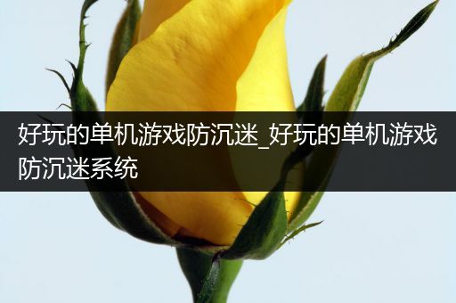 好玩的单机游戏防沉迷_好玩的单机游戏防沉迷系统