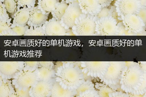 安卓画质好的单机游戏，安卓画质好的单机游戏推荐