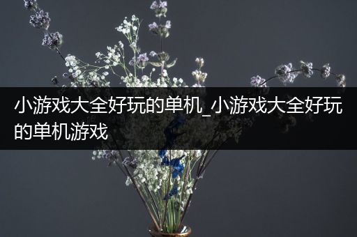 小游戏大全好玩的单机_小游戏大全好玩的单机游戏