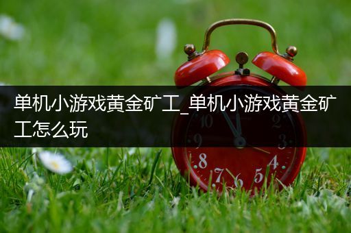 单机小游戏黄金矿工_单机小游戏黄金矿工怎么玩