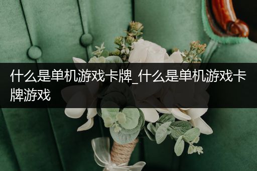 什么是单机游戏卡牌_什么是单机游戏卡牌游戏