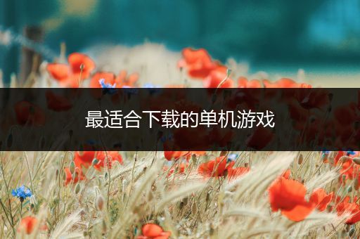 最适合下载的单机游戏
