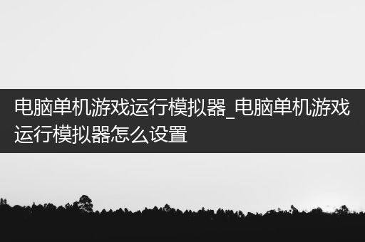 电脑单机游戏运行模拟器_电脑单机游戏运行模拟器怎么设置