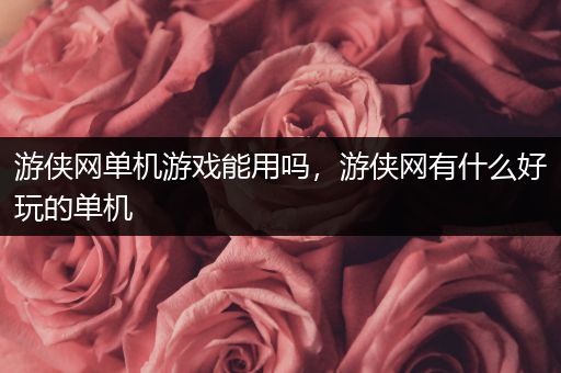 游侠网单机游戏能用吗，游侠网有什么好玩的单机