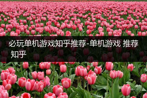 必玩单机游戏知乎推荐-单机游戏 推荐 知乎