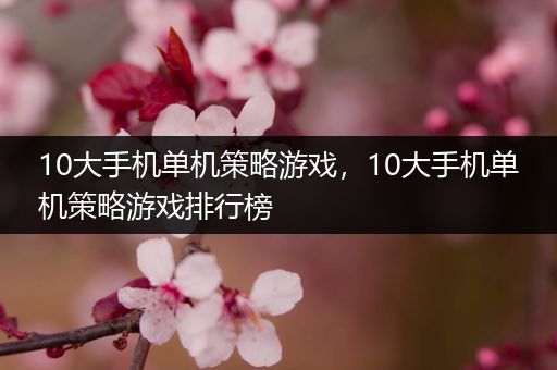 10大手机单机策略游戏，10大手机单机策略游戏排行榜