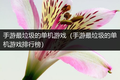 手游最垃圾的单机游戏（手游最垃圾的单机游戏排行榜）
