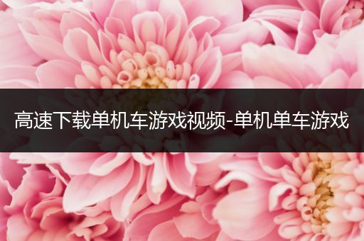 高速下载单机车游戏视频-单机单车游戏