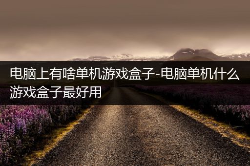 电脑上有啥单机游戏盒子-电脑单机什么游戏盒子最好用